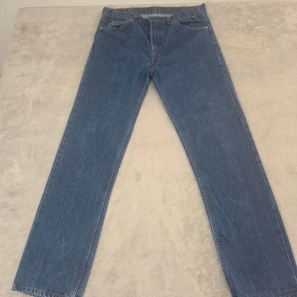 Vintage Levis 505 Orange Tab Jeans Mens 36x32 Medium Wash Straight 40505-0916